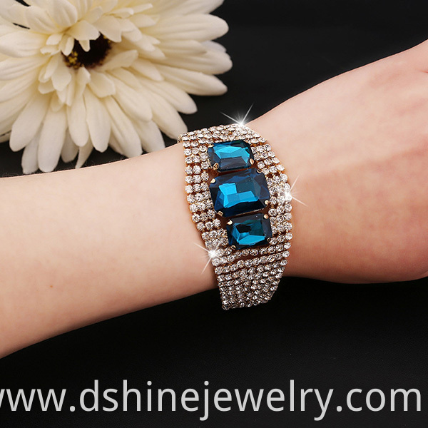 Stretch Crystal Bangle Bracelet